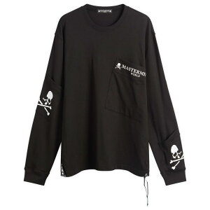 }X^[}Ch Y gbvX TVc MASTERMIND WORLD Multi Pocket Long Sleeve T-Shirt Black ubN