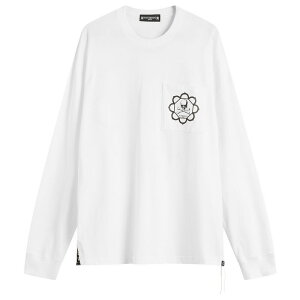 }X^[}Ch Y gbvX TVc MASTERMIND WORLD Pocket Long Sleeve T-Shirt White zCg