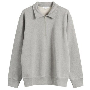 �m�[�X�v���W�F�N�g �����Y �A�E�^�[ �p�[�J�[�E�X�E�F�b�g �n�[�t�W�b�v �V���c Norse Projects Norse Standard Half Zip Sweatshirt Grey Melange �O���[