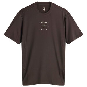 v[g Y gbvX TVc Represent 247 Short Sleeve Runner T-Shirt Chocolate Torte `R[g