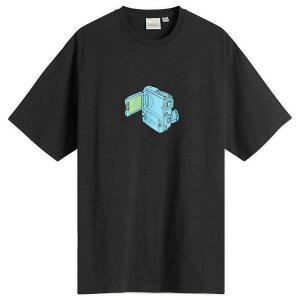 �O���~�` �����Y �g�b�v�X T�V���c Gramicci Camcorder T-Shirt Vintage Black �u���b�N
