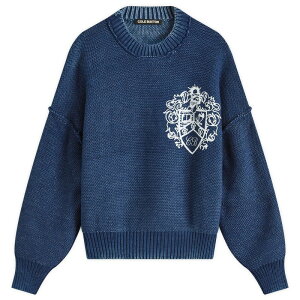 R[ oNXg Y AE^[ jbgEZ[^[ Cole Buxton Collegiate Crest Knit Sweater Navy lCr[