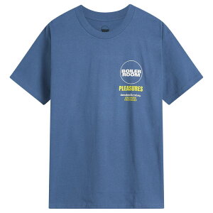 �v���W���[�Y �����Y �g�b�v�X T�V���c Pleasures x Boileroom Turntable T-Shirt Blue �u���[