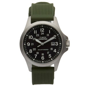 �^�C���b�N�X �����Y �A�N�Z�T���[ �r���v Timexpedition Field Post Solar 41mm Watch Black & Green �u���b�N
