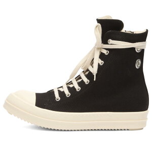bNIEGX fB[X V[Y Xj[J[ Rick Owens DRKSHDW High Top Sneakers Black & Milk ubN