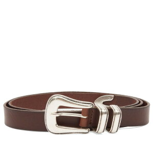 �k�[�f�B�[�W�[���Y �����Y �{�g���X �f�j���p���c Nudie Jeans Co Western Belt Dark Brown �u���E��