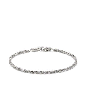 �g���E�b�h �����Y �A�N�Z�T���[ �u���X���b�g�E�o���O���E�A���N���b�g Tom Wood Rope Bracelet Silver �V���o�[