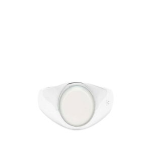 �g���E�b�h �����Y �A�N�Z�T���[ �w�� Tom Wood Kimother Of Pearl Ring Silver & White �z���C�g