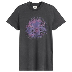 �C�U�x�� �}���� ���f�B�[�X �g�b�v�X T�V���c Isabel Marant Zoeline T-Shirt Faded Black �u���b�N