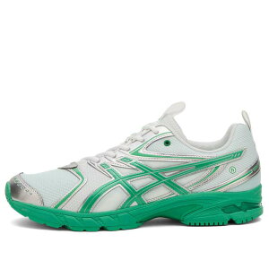 �A�V�b�N�X �����Y �V���[�Y �X�j�[�J�[ Asics x HiddenY Gel-DS Trainer 14 Sneaker White & Green �z���C�g