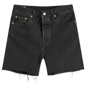 ���[�o�C�X �����Y �{�g���X �n�[�t�p���c�E�V���[�c Levi's Levis 501 Mid Thigh Short Lunar Black �u���b�N