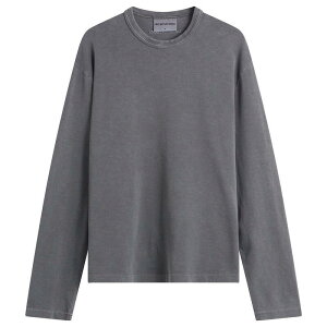 �G���P�[�A�C �����Y �g�b�v�X �V���c MKI 220 Gsm Slub Long Sleeve Pigment Black �u���b�N