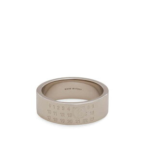�}���^���}���W�F�� �����Y �A�N�Z�T���[ �w�� �~�j ���S MM6 Maison Margiela Minimalogo 8mm Ring Palladio Polished