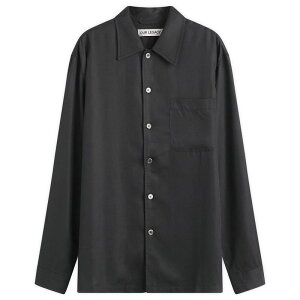 �A���[���K�V�[ �����Y �g�b�v�X �V���c Our Legacy Lyocell Every Shirt Black �u���b�N