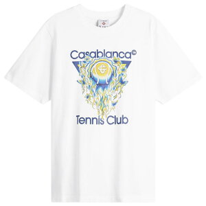�J�T�u�����J �����Y �g�b�v�X T�V���c Casablanca Tennis Club Icon Classic T-Shirt White �z���C�g