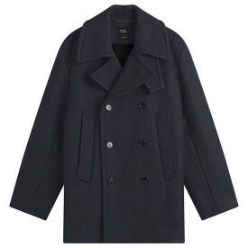 アーペーセー メンズ アウター コート A.P.C. Andy Peacoat Dark Navy ネイビー