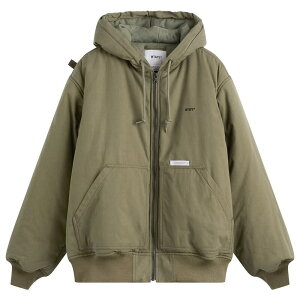 �_�u���^�b�v�X �����Y �A�E�^�[ �W���P�b�g�E�u���]�� �t�[�f�b�h�W���P�b�g WTAPS Puff Doom Hooded Jacket Olive Drab �I���[�u