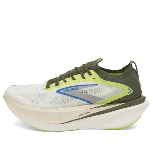 �u���b�N�X �����Y �V���[�Y �X�j�[�J�[ Brooks Hyperion Max 3 x PYNRSneaker Blanc, Acid Lime & Blue �u���[