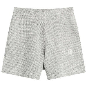�A�j�[�r�� ���f�B�[�X �{�g���X �n�[�t�p���c�E�V���[�c �V���[�g�p���c Anine Bing Kam Sweat Shorts White & Black �z���C�g
