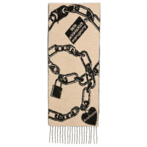 �A�N�l �X�g�D�f�B�I�Y ���f�B�[�X �A�N�Z�T���[ �}�t���[�E�X�g�[���E�X�J�[�t Acne Studios Vilma Chain Scarf Beige & Black �u���b�N