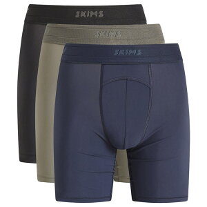 �X�L���Y �����Y �A���_�[�E�F�A �{�N�T�[�p���c SKIMSport Boxer Brief 7 - 3-Pack Navy Gunmetal Multi �l�C�r�[