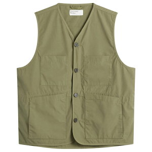 ���j�o�[�T�����[�N�X �����Y �g�b�v�X �x�X�g �R�[�g Universal Works Recycled Poly Tech City Waistcoat Olive �I���[�u