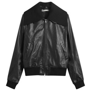 �A���[���K�V�[ �����Y �A�E�^�[ �W���P�b�g�E�u���]�� ���U�[ Our Legacy Pharos Leather Bomber Black �u���b�N