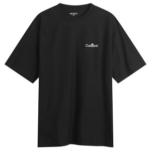 �J�[�n�[�g �����Y �g�b�v�X T�V���c Carhartt WIP Label T-Shirt Black �u���b�N