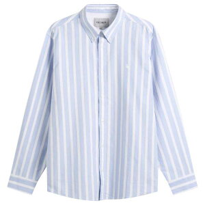 �J�[�n�[�g �����Y �g�b�v�X �V���c Carhartt WIP Deven Shirt Bleach & White �z���C�g