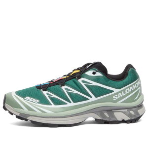 �T������ �����Y �V���[�Y �X�j�[�J�[ Salomon XT-6 Sneaker Bistro Green Milieu & Black �u���b�N