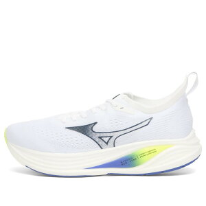 �~�Y�m �����Y �V���[�Y �X�j�[�J�[ Mizuno Running Neo Zen 2 Sneaker Whitestate Blue & Lightning Yellow �z���C�g