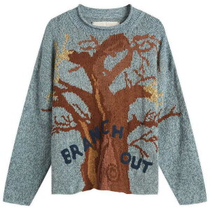�X�g�[���[�G���G�t�W�[ �����Y �A�E�^�[ �j�b�g�E�Z�[�^�[ Story mfg. Twinsun Rollnecknitted Jumper Branch Out