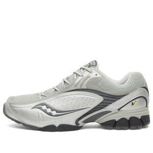 �T�b�J�j�[ �����Y �V���[�Y �X�j�[�J�[ Saucony Progrid V2 Sneaker Silver & Navy �l�C�r�[