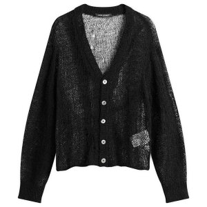 �A���[���K�V�[ �����Y �A�E�^�[ �J�[�f�B�K�� ���l�� Our Legacy Linen Academy Cardigan Black �u���b�N