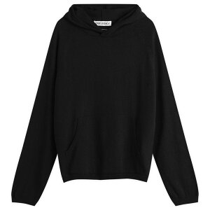 �A���[���K�V�[ �����Y �A�E�^�[ �p�[�J�[�E�X�E�F�b�g �V���N �j�b�g Our Legacy Silknitted Hoodie Almost Black �u���b�N