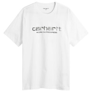 �J�[�n�[�g �����Y �g�b�v�X T�V���c ���S Carhartt WIP Snake Script Logo T-Shirt - END. Excusive White �z���C�g