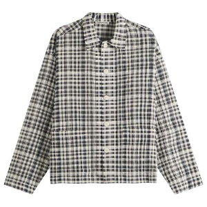 ���C�G���V�[ �����Y �g�b�v�X �V���c YMC PJ Overshirt Charcoal & Off White �I�t�z���C�g
