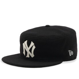ニューエラ メンズ アクセサリー 帽子 ウール キャップ New Era New York Yankees Chainstitched Wool Pillbox Cap Black ブラック