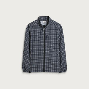 �O���~�` �����Y �A�E�^�[ �W���P�b�g�E�u���]�� �i�C���� �~�j Gramicci Mini Check Nylon Jacket Navy Check �l�C�r�[