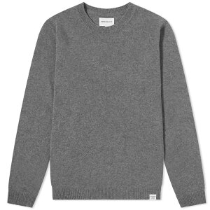 yz m[XvWFNg Y jbgEZ[^[ AE^[ Norse Projects Sigfred Lambswool Knit Grey Melange