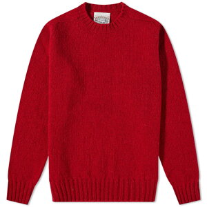 yz W~[\YIuVFgh Y jbgEZ[^[ AE^[ Jamieson's of Shetland Crew Knit Crimson