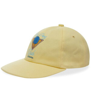 カサブランカ メンズ 帽子 アクセサリー Casablanca Ping Pong Club Cap Yellow