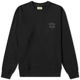 【送料無料】 ヌーディージーンズ メンズ パーカー・スウェット アウター Nudie Frasse Logo Crew Sweat Black