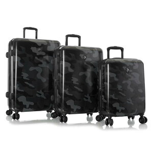 wCYAJ Y obO X[cP[X Heys America Heys Black Camo 3 Piece Spinner Set Camo ubN