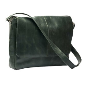 【送料無料】 ピエル レザー メンズ ショルダーバッグ バッグ Piel Leather Positano Messenger Black/Gray