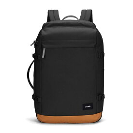 【送料無料】 パックセーフ メンズ バックパック・リュックサック バッグ Pacsafe GO Carry-On Backpack 44L Jet Black - please allow 10 - 15 business days for delivery