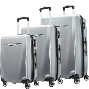 yz T\iCg Y X[cP[X obO Samsonite Winfield 3 DLX 3 Piece Set (Spinner 20/25/28) Silver