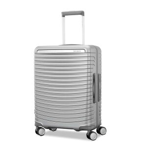 yz T\iCg Y X[cP[X obO Samsonite Framelock Max Carry-On Spinner Glacial Silver