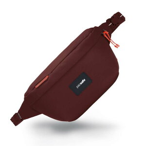 �p�b�N�Z�[�t �����Y �o�b�O �{�f�B�o�b�O�E�E�G�X�g�|�[�` Pacsafe GO Sling Pack Garnet Red - please allow 10 - 15 business days for delivery ���b�h