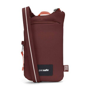 �p�b�N�Z�[�t �����Y �o�b�O �V�����_�[�o�b�O Pacsafe GO Tech Crossbody Garnet Red - please allow 10 - 15 business days for delivery ���b�h